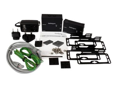 StarTech.com HDMI over CAT5e / CAT6 Ethernet Extender with HDBaseT - 4K@115ft, 1080p@230ft - HDMI Video Transmitter and Receiver Kit w/ POC (ST121HDBTE) - Video/audio extender - over CAT 5e/6 - up to 70 m - for P/N: ST121HDBTRP, ST124HD4K, SVA12M2NEUA, SVA12M5NA
