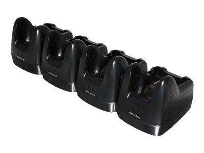 MULTI ETHERNET DOCK RECHARGES 4 TERMINALS AND 4 SPARE BATTERIES. POWER SUPPLY INCLUDED IN THE BOX. POWER CORD ORDERED SEPARATELY.