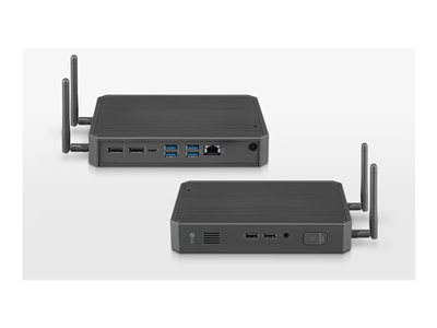 LG CQ600I-6P - Thin client - USFF 1 x Celeron N5105 / up to 2.9 GHz - RAM 8 GB - SSD - eMMC 16 GB - NVMe - UHD Graphics - Gigabit Ethernet, IEEE 802.11ax (Wi-Fi 6) - IGEL OS - monitor: none - dark grey