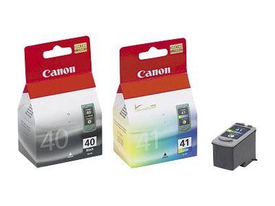 Canon PG-40 / CL-41 Multi Pack - 2-pack - black, colour (cyan, magenta, yellow) - original - ink tank - for PIXMA iP1800, iP1900, iP2500, iP2600, MP140, MP190, MP210, MP220, MP470, MX300, MX310