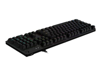 Logitech Gaming G512 - Keyboard - backlit - USB - QWERTZ - Swiss - key switch: GX Brown Tactile - carbon