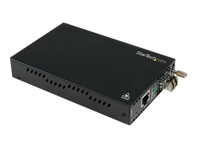 StarTech.com Multimode (MM) LC Fiber Media Converter with SFP - OAM Management - 802.3ah Compliant - Gigabit Ethernet - 550m - 850nm (ET91000LCOAM) - Fibre media converter - 1GbE - 1000Base-LX, 1000Base-SX, 1000Base-TX, 1000Base-T - RJ-45 / LC multi-mode - up to 550 m - 850 nm - for P/N: SVA12M2NEUA, SVA12M5NA
