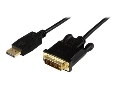StarTech.com 6 ft DisplayPort to DVI Active Adapter Converter Cable - 6ft (1.8m) Active DP to DVI M/M Cable for PC - 1920x1200 - Black (DP2DVIMM6BS) - Display cable - DisplayPort (M) to DVI-D (M) - 1.8 m - active - black - for P/N: TB3CDK2DP, TB3CDK2DPUE, TB3CDOCKDP, TB3DK2DHV, TB3DK2DHVUE, TB3DKDPMAW, TB3DKDPMAWUE