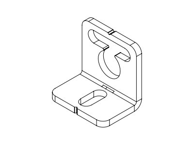 SYSTEM X - Ultra-Slim Rail Mounting Bracket