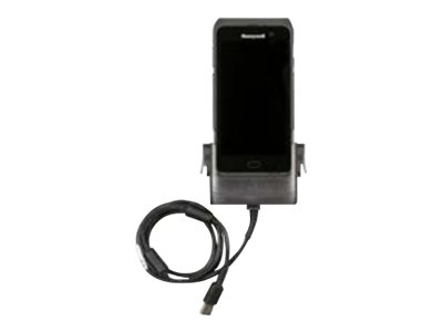 CT45 and CT45XP booted and non-booed snap on adaptor. Provides tethered USB client connectivity. Compatible with hand strap battery pack and scan handle.