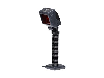 QuantumT 3580 RS232 Kit Black ((MS3580-41). standard square weighted base (70-74588). 2.9m (9.5') straight RS232 cable (59-59000-3). EU PS(46-00526))