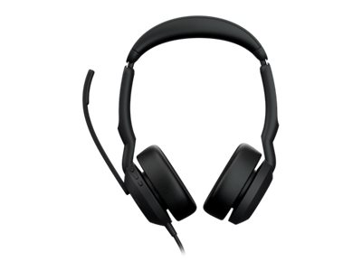 Jabra Evolve2 50 MS Stereo - Headset - on-ear - wireless, wired - active noise cancelling - USB-C, USB-A - Certified for Microsoft Teams