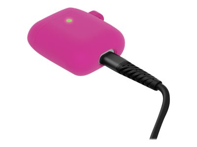 OtterBox - Case for wireless earbuds charging case - polycarbonate, synthetic rubber - strawberry shortcake (pink) - for Apple AirPods (1st generation, 2nd generation)