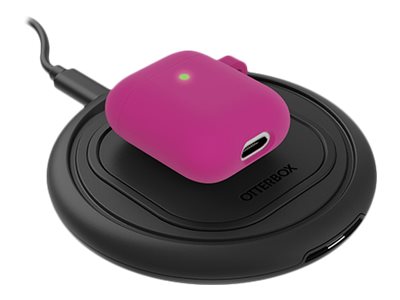 OtterBox - Case for wireless earbuds charging case - polycarbonate, synthetic rubber - strawberry shortcake (pink) - for Apple AirPods (1st generation, 2nd generation)