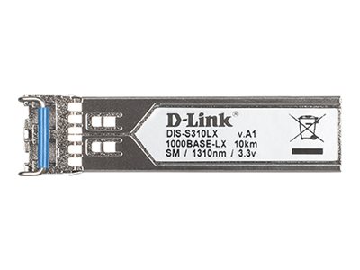 D-Link DIS S310LX - SFP (mini-GBIC) transceiver module - GigE - 1000Base-LX - LC single-mode - up to 10 km