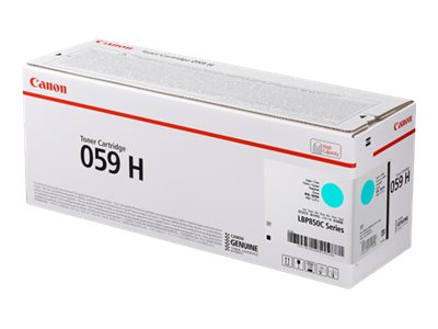 Canon 059 H - High capacity - cyan - original - toner cartridge - for i-SENSYS LBP852Cx, Satera LBP851C, LBP852Ci