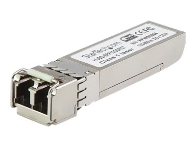 StarTech.com Dell EMC SFP-10G-ER Compatible SFP+ Module, 10GBASE-ER, 10GbE Single Mode (SMF) Fiber SMF Optic Transceiver, 10GE Gigabit Ethernet SFP+, LC Connector, 40km, 1550nm, DDM, SFP+ - Lifetime Warranty (SFP10GEREMST) - SFP+ transceiver module (equivalent to: Dell EMC SFP-10G-ER) - 10 GigE - 10GBase-ER - LC single-mode - up to 40 km - 1550 nm