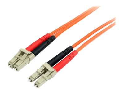 StarTech.com 1m Fiber Optic Cable - Multimode Duplex 62.5/125 - LSZH - LC/LC - OM1 - LC to LC Fiber Patch Cable (FIBLCLC1) - Network cable - LC multi-mode (M) to LC multi-mode (M) - 1 m - fibre optic - duplex - 62.5 / 125 micron - riser - orange