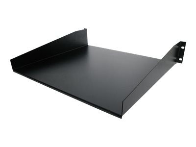 StarTech.com 2U Fixed Server Rack Mount Shelf, 16in Deep Steel Universal Cantilever Tray for 19\" AV/Data/Network Equipment Rack with Cage Nuts & Screws, 44lbs Weight Capacity, 60\" Deep - 2U Network Rack Shelf (CABSHELF) - Rack shelf - for P/N: RACK-18U-20-WALL-OA, RACK-21U-20-WALL-OA, RACK-24U-20-WALL-OA, RK12OD2, RK3236BKF