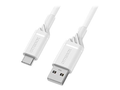 OtterBox Standard - USB cable - 24 pin USB-C (M) to USB (M) - 3 m - cloud dream white
