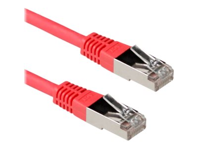 CAT6A S/FTP LSZH RED     0.50M. 1 stk