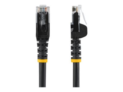 StarTech.com 2m CAT6 Ethernet Cable, 10 Gigabit Snagless RJ45 650MHz 100W PoE Patch Cord, CAT 6 10GbE UTP Network Cable w/Strain Relief, Black, Fluke Tested/Wiring is UL Certified/TIA - Category 6 - 24AWG (N6PATC2MBK) - Patch cable - RJ-45 (M) to RJ-45 (M) - 2 m - UTP - CAT 6 - molded, snagless - black