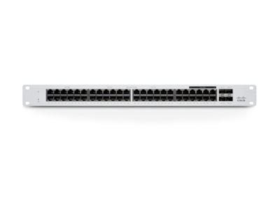 Cisco Meraki MS130-48X - Configurable - switch - Managed - 40 x 10/100/1000Base-T + 8 x 2.5GBase-T + 4 x 10 Gigabit SFP+ (uplink) - rack-mountable - PoE+ (740 W)