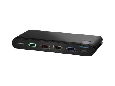 Belkin 4-Port Single Head DP/HDMI to DP/HDMI Video Secure Desktop KVM Switch PP4.0