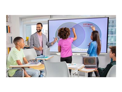 SMART Board RX275 - 75\" Diagonal Class RX Series with iQ LED-backlit LCD display - interactive - with built-in interactive whiteboard, touchscreen (multi touch), 8-microphone array, RFID NFC reader/writer CCID - Android - 4K UHD (2160p) 3840 x 2160 -