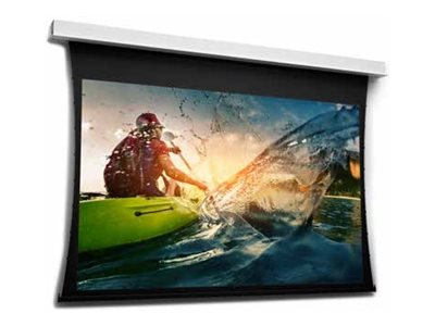 Da-Lite Tensioned DescenderPro - Projection screen - ceiling mountable - motorised - 230 V - 144.09\" (366 cm) - 16:10 - HD Progressive 1.1 Contrast - matt white, RAL 9016