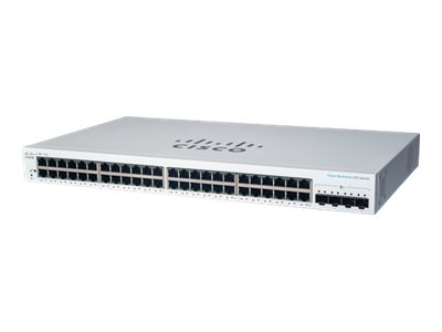 Cisco Business 220 Series CBS220-48T-4X - Switch - smart - 48 x 10/100/1000 + 4 x 10 Gigabit SFP+ (uplink) - rack-mountable - remanufactured
