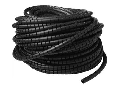 15MM SPIRAL CORD, 50M BLACK. Rol 50 mtr