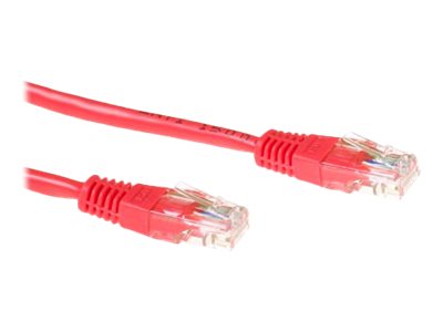 CAT6 U/UTP RED           0.25M. 1 stk