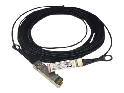 Dell 10GbE - Network cable - SFP+ to SFP+ - 3 m - fibre optic - active - for Networking C1048, C9010, S6010, S6100, PowerEdge C6420, Networking N3132, S4048, Z9100