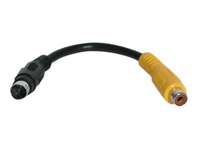 StarTech.com 6in S-Video to Composite Video Adapter Cable - Adapter - S-Video / composite video - 4 pin mini-DIN male to RCA female - 15 cm