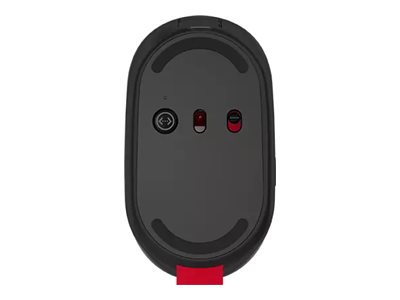 Lenovo Go - Mouse - ergonomic - right and left-handed - blue optical - 5 buttons - wireless - 2.4 GHz - USB-C wireless receiver - storm grey - for ThinkPad X1 Yoga Gen 8 21HQ