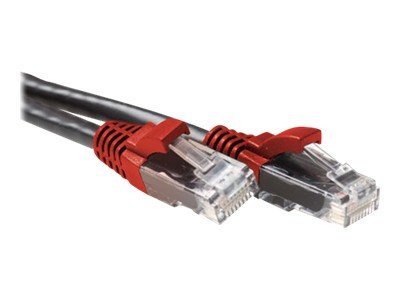 ACT - Crossover cable - RJ-45 (M) - RJ-45 (M) - 50 cm - UTP - CAT 6a - black, RAL 9011