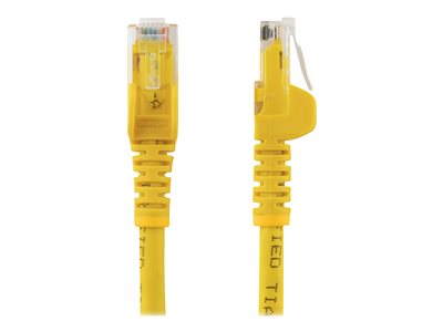 StarTech.com 5m CAT6 Ethernet Cable, 10 Gigabit Snagless RJ45 650MHz 100W PoE Patch Cord, CAT 6 10GbE UTP Network Cable w/Strain Relief, Yellow, Fluke Tested/Wiring is UL Certified/TIA - Category 6 - 24AWG (N6PATC5MYL) - Network cable - RJ-45 (M) to RJ-45 (M) - 5 m - UTP - CAT 6 - snagless, stranded - yellow