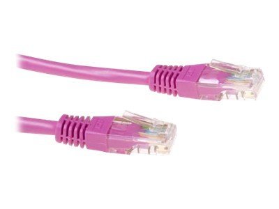 ACT CAT5E U/UTP patchkabel roze 0.5 m