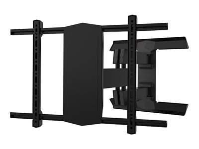 B-TECH PRO Install BT8227 - Mounting kit (arm bracket) - for flat panel - twin cantilever, with ultraglide tilt and swivel - black - screen size: up to 75\" - mounting interface: up to 600 x 400 mm - wall-mountable