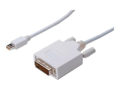 DisplayPort adapter cable mini DP - DVI(24+1) M/M 2.0m DP 1.1a compatible CE wh