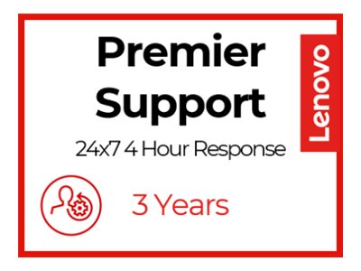 Lenovo Premier Support - Extended service agreement - parts and labour - 3 years - on-site - 24x7 - response time: 4 h - for ThinkSystem SR650 V3