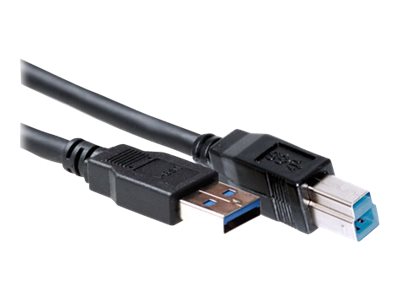 ACT - USB-kabel - USB Type B (M) naar USB type A (M) - USB 3.0 - 3 m - gevormd