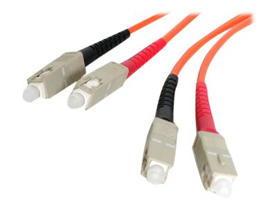 StarTech.com 2m (6.6ft) SC to SC OM1 Multimode Fiber Optic Cable, 62.5/125 Fiber Size, 10G Networks, LSZH Fiber Patch Cord - Network cable - SC multi-mode (M) to SC multi-mode (M) - 2 m - fibre optic - duplex - 62.5 / 125 micron - for P/N: PEX1000MMSC2, SV565FXDUSA