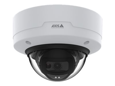 AXIS M3216-LVE - Network surveillance camera - dome - outdoor - vandal / waterproof - colour (Day&Night) - 4 MP - 2688 x 1512 - fixed iris - fixed focal - audio - LAN 10/100 - H.264, MPEG-4 Part 10, H.265, MPEG-H Part 2, MJPEG - DC 12 V / PoE