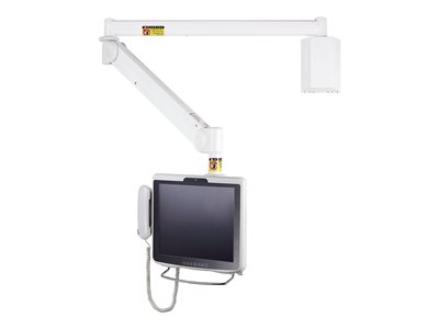 Neomounts FPMA-HAW100 - Bracket - full-motion - for LCD display - medical - white - screen size: 10\"-24\" - wall-mountable