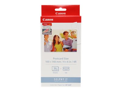 Canon KP-36IP - Print cartridge / paper kit - for Canon SELPHY CP1000, CP1200, CP1300, CP1500, CP530, CP790, CP800, CP820, CP900, CP910
