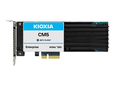 KIOXIA CM5-V Mainstream - SSD - 1.6 TB - internal - PCIe card (HHHL) - PCIe 3.0 x4 (NVMe) - for ThinkSystem SR570, SR590, SR630, SR650, SR850, SR860, SR950