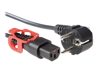 PWRCRD CEE7/7-C13 LOCK+  1.00M. 1 stk