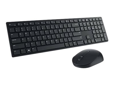 Dell Pro KM5221W - Keyboard and mouse set - wireless - 2.4 GHz - AZERTY - Belgium - black - for Latitude 5520