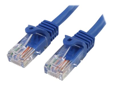 StarTech.com 1m Blue Cat5e / Cat 5 Snagless Patch Cable - Patch cable - RJ-45 (M) to RJ-45 (M) - 1 m - UTP - CAT 5e - snagless - blue