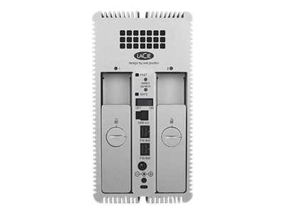 LaCie 2big Quadra - Hard drive array - 8 TB - 2 bays - HDD 4 TB x 2 - FireWire 800, USB 3.0 (external)