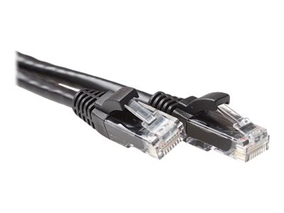 CAT6A U/UTP SNAGLESS BK 0.25M. 1 stk