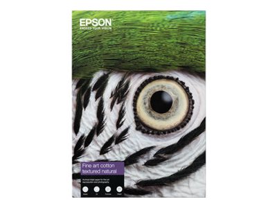 Epson Fine Art II - Cotton - textured matte - 515 micron - natural white - A4 (210 x 297 mm) - 300 g/m² - 25 sheet(s) rag paper