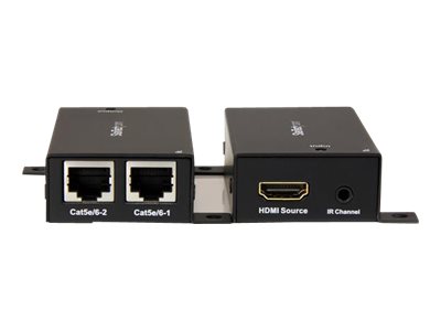 StarTech.com HDMI Over Dual CAT5 / CAT6 Extender with Infrared IR 100ft /30m HDMI Over Ethernet Cable Extender Power Free 1080p (ST121SHD30) - Video/audio/infrared extender - over 2 x CAT 5/6 - up to 30 m